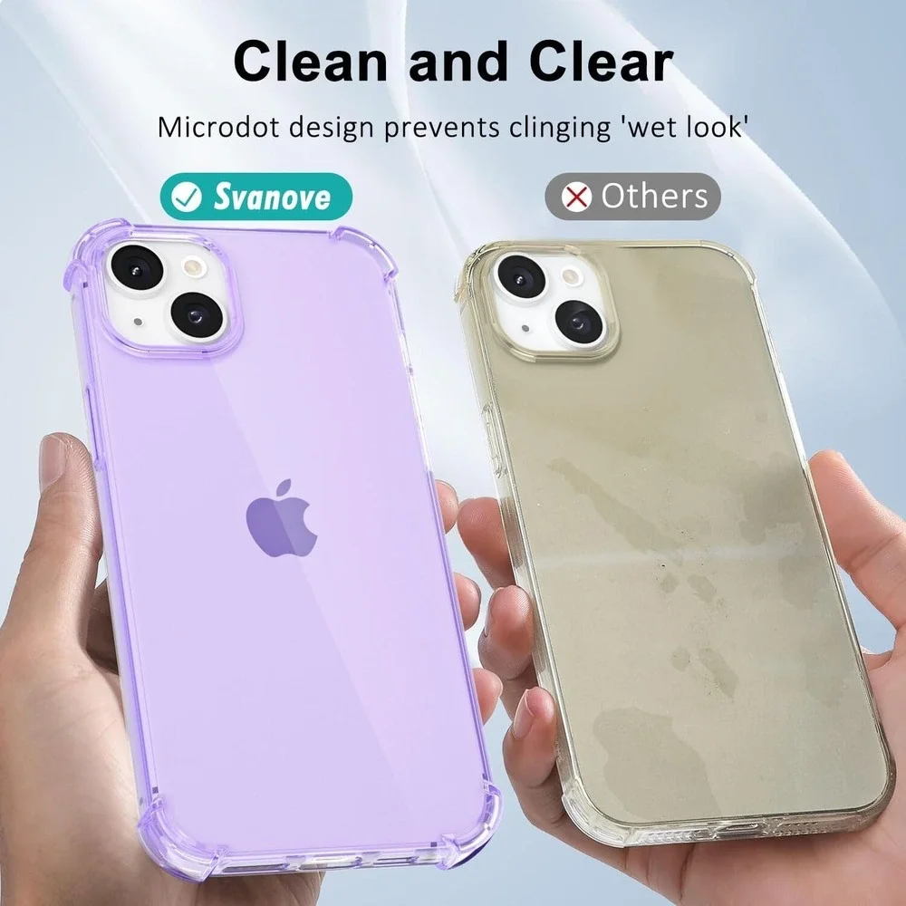 Case Clear for iPhone 15 Phone, Transparent‎ Crystal Thin Slim NEW